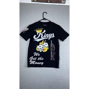 Eternity‎ Shirt Mens Small Black Kings We Get The Money Dice Graphic Tee Casino